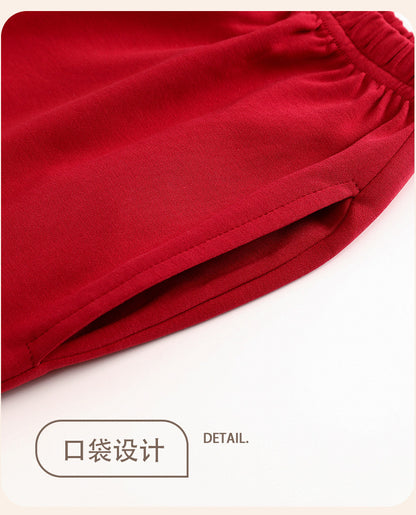 Asian Style Pajamas Set Short Sleeve 100% Cotton