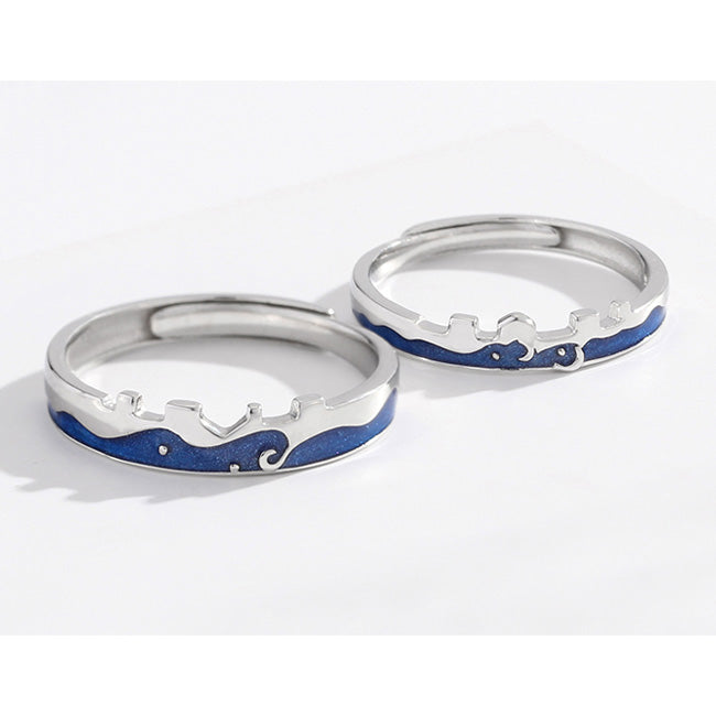Matching Relationship Rings Anniversary Gift for Couple