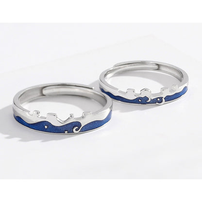 Matching Relationship Rings Anniversary Gift for Couple