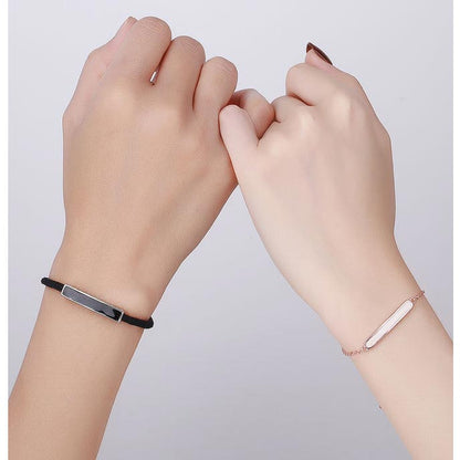 Personalized Matching Couple Promise Bracelets Set