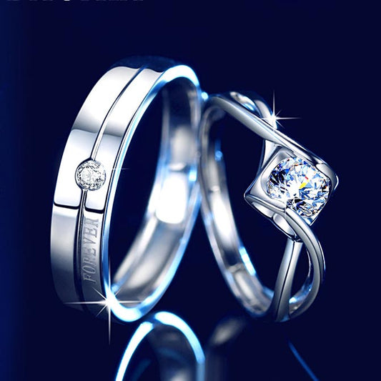 Custom Moissanite Diamond Engagement Rings Set