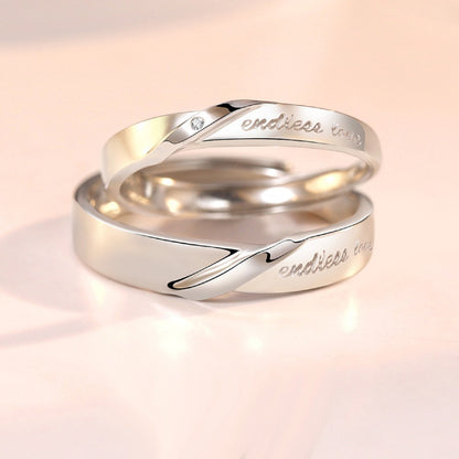 Endless Love Personalized Rings Set His and Hers