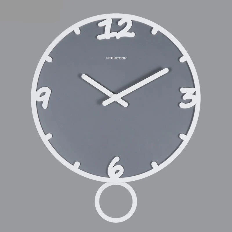 Nordic Ring-Pendulum Silent Wall Clock (13.8")