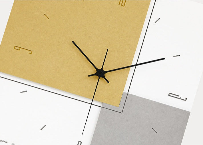 Square Shaped Modern Silent Wall Clock