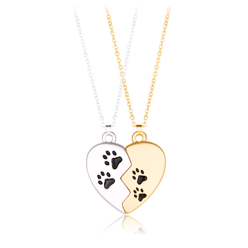 Cute Half Hearts Bff Friendship Necklaces Set