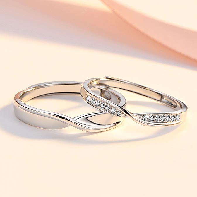 His and Hers Engagement Rings Set for 2