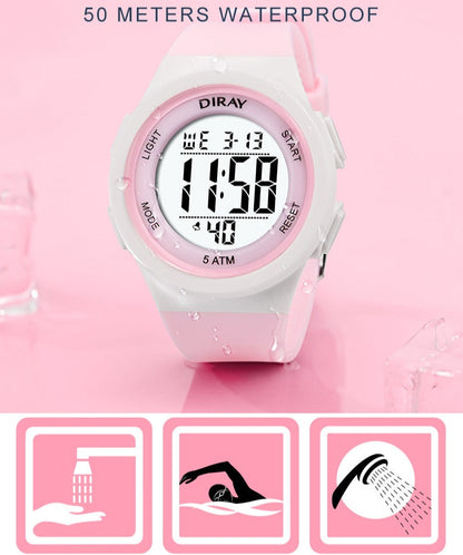 Matching Waterproof Digital Led Watch Set for Teens