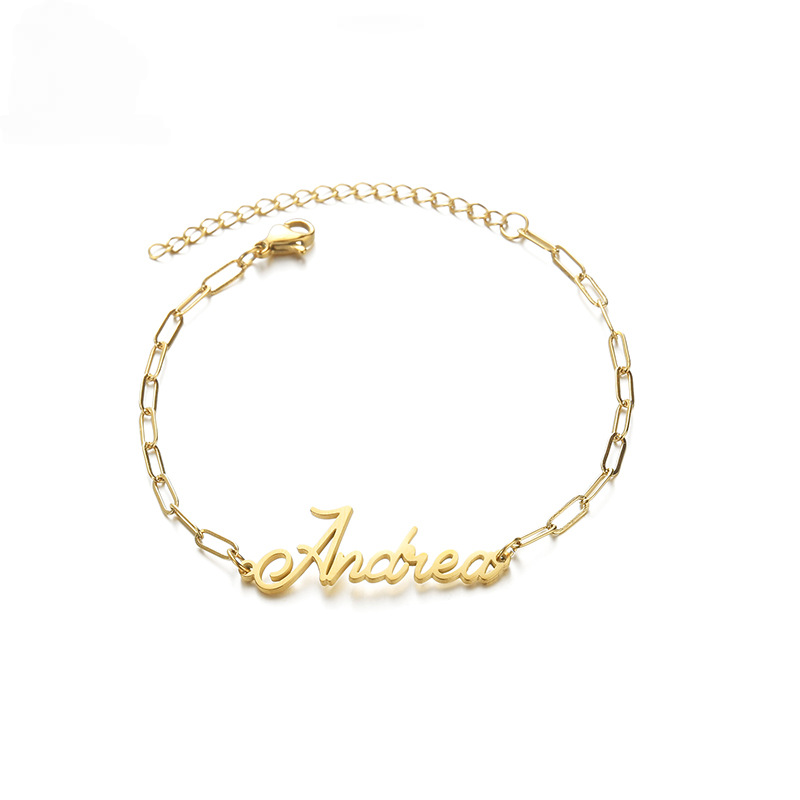 Paperclip Name Bracelet