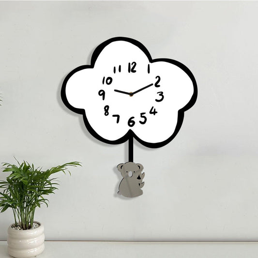 Cute Animals Silent Pendulum Clock for Kids Bedroom – Playful & Charming Design