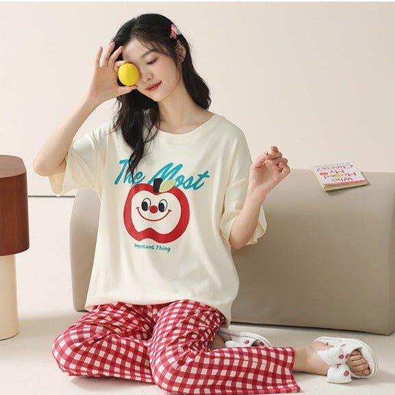 Soft Cotton Cute Pajamas Set for Women