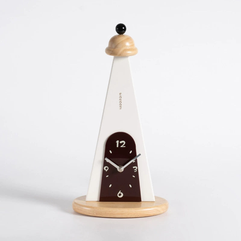 Nordic Sculptural Lighthouse Silent Table Clock