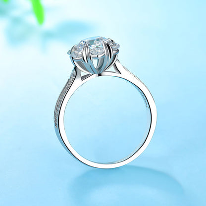 1 Carat Moissanite Diamond Promise Ring