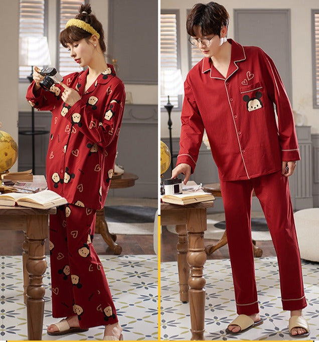 Matching Christmas Pajamas Set for Couples