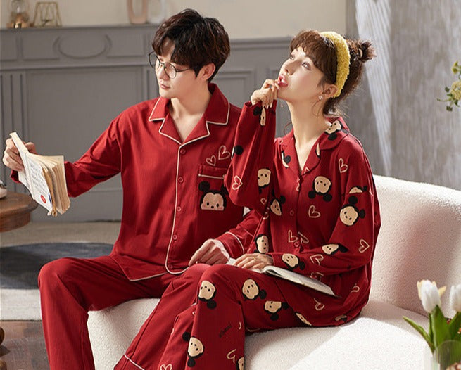 Matching Christmas Pajamas Set for Couples
