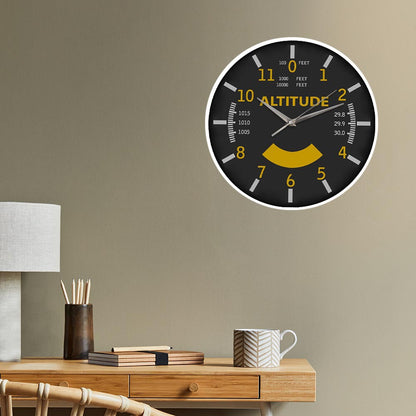 Wall Decoration Silent Clock Gift for Pilot