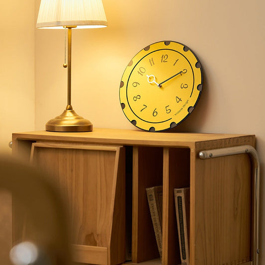 Polka Dot Circular Analog Wall Clock