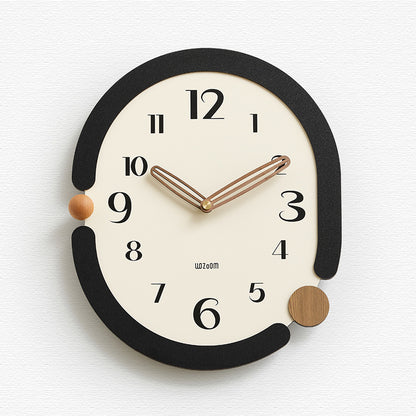 Minimalist Silent Analog Wall Clock - Scandinavian Design