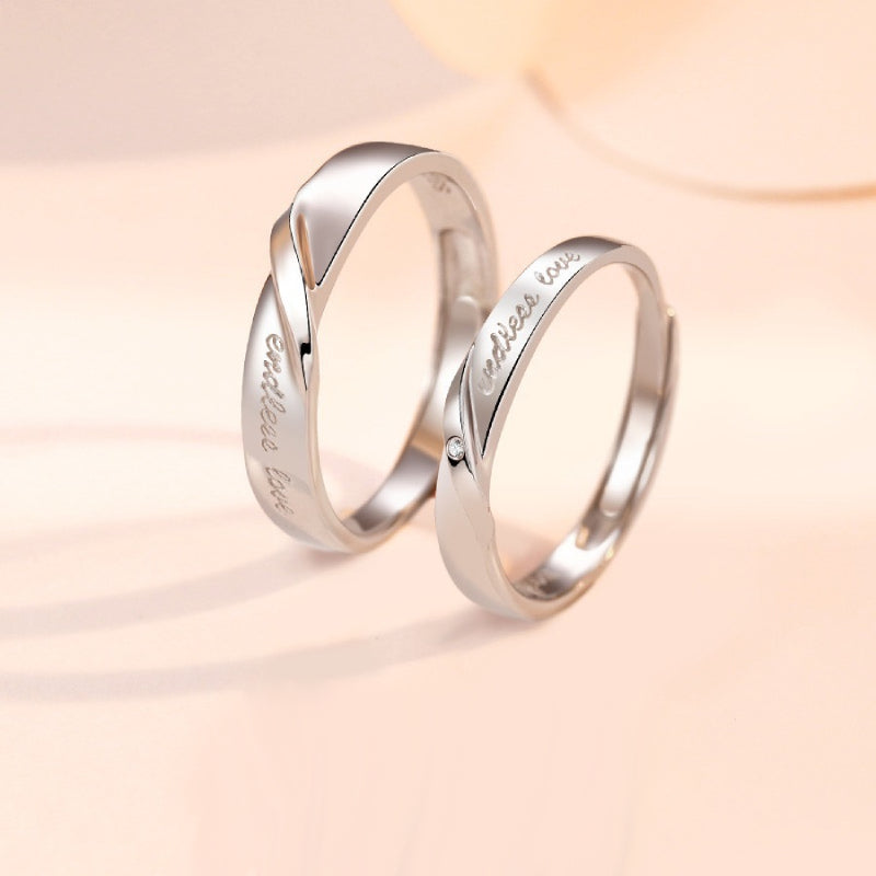 Endless Love Personalized Rings Set His and Hers