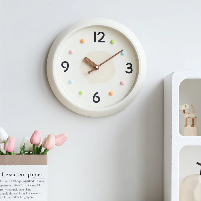 Cute Minimalist Wall Décor Silent Clock – Charming & Functional Design