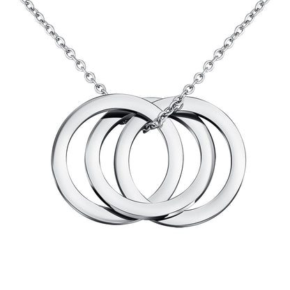 Interlocking Circles Necklace Gift for Mom