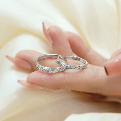 Custom 2 Pcs Set of Marriage Rings for Couples