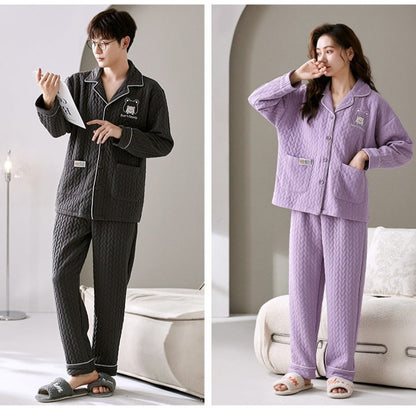 Soft Loungewear Set Matching Pajamas for Couples