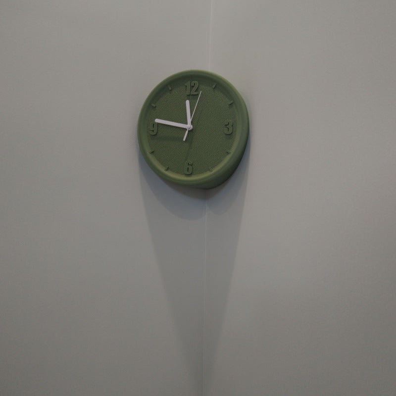 Minimalistic Nordic Analog Silent Wall Corner Clock