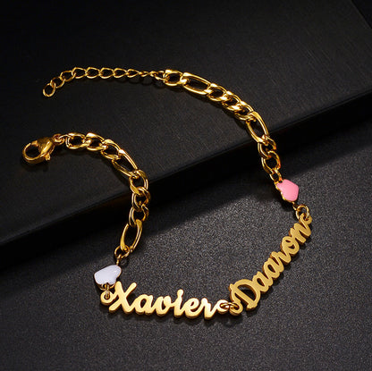 Personalized Couple Names Bracelet