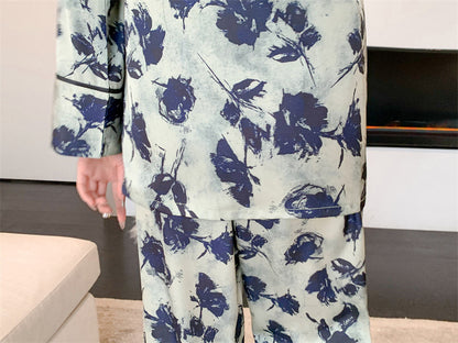 Elegant Floral Pajama Set for Women - Gullei