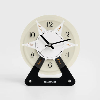 Blue Splatter Silent Acrylic Table Clock