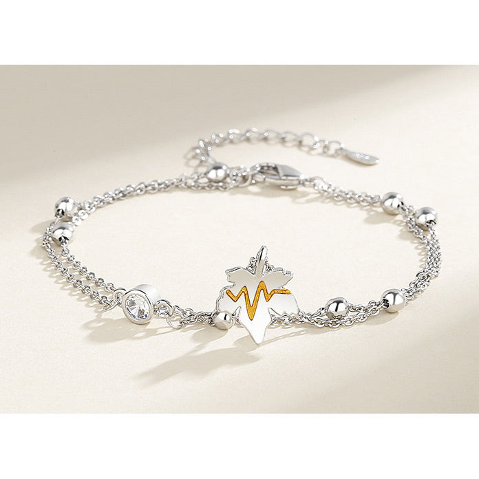 Heartbeat Charms Bracelets for Him and Her