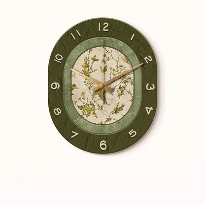 Art Deco Floral Silent Wall Clock – Mirror Acrylic