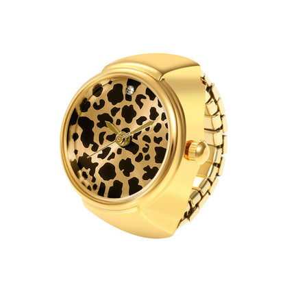 Gullei™ Leopard Print Real Watch Ring - Adjustable Size