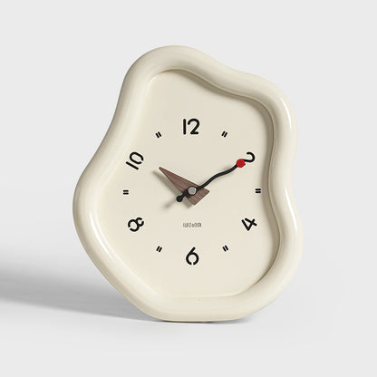 Artistic Distorted Table Clock with Silent Movement