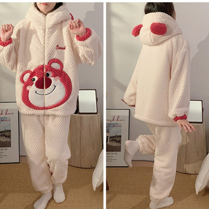 Cozy Bear Winter Pajamas Set for Her – Gullei