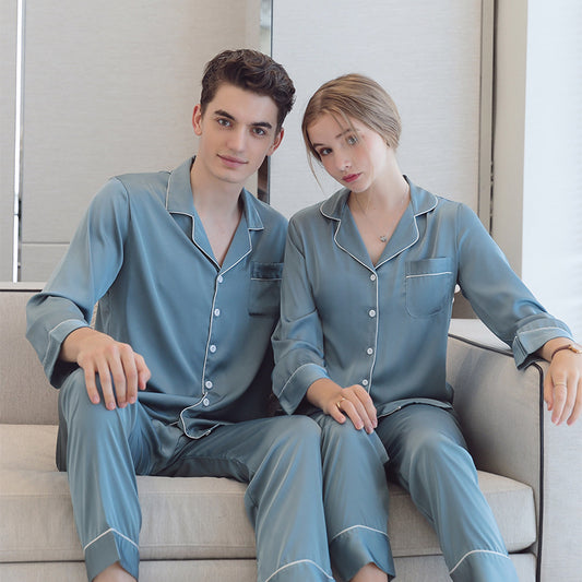 Sleepwear Matching Pajamas Set for Men and Women