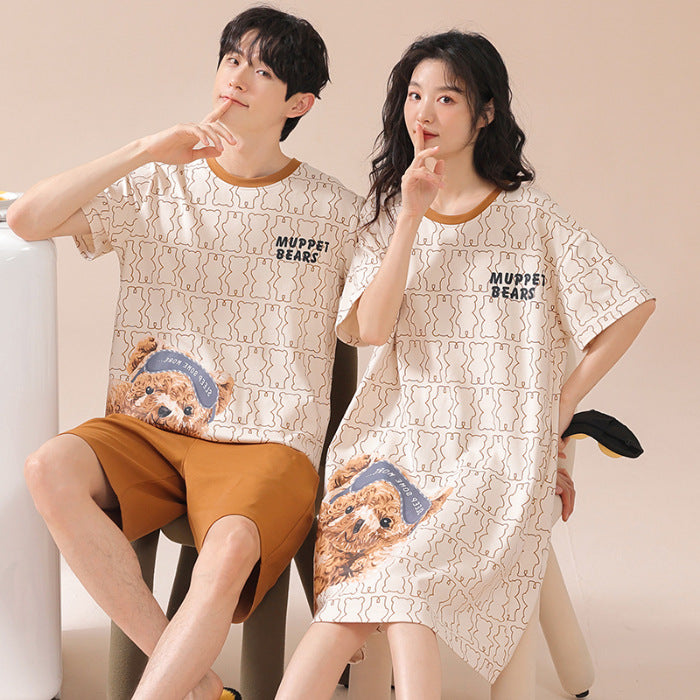 Retro-Inspired Teddy Bear Couple's Set | Nostalgic & Cozy