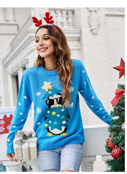 Ladies Funny Christmas Jumper Holiday Sweater