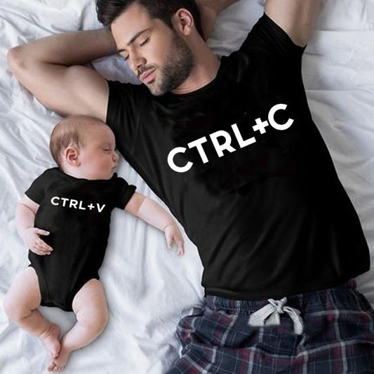 Matching Dad Baby Family Fun Tshirts Set