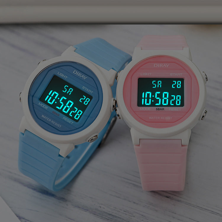 Matching Digital Multifunctional Watch Set for Teens