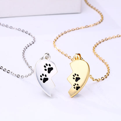 Cute Half Hearts Bff Friendship Necklaces Set