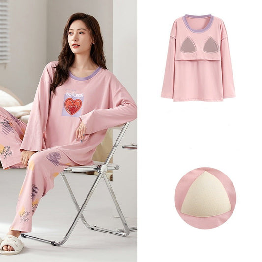 Women Pink Jammies Loungewear Dress