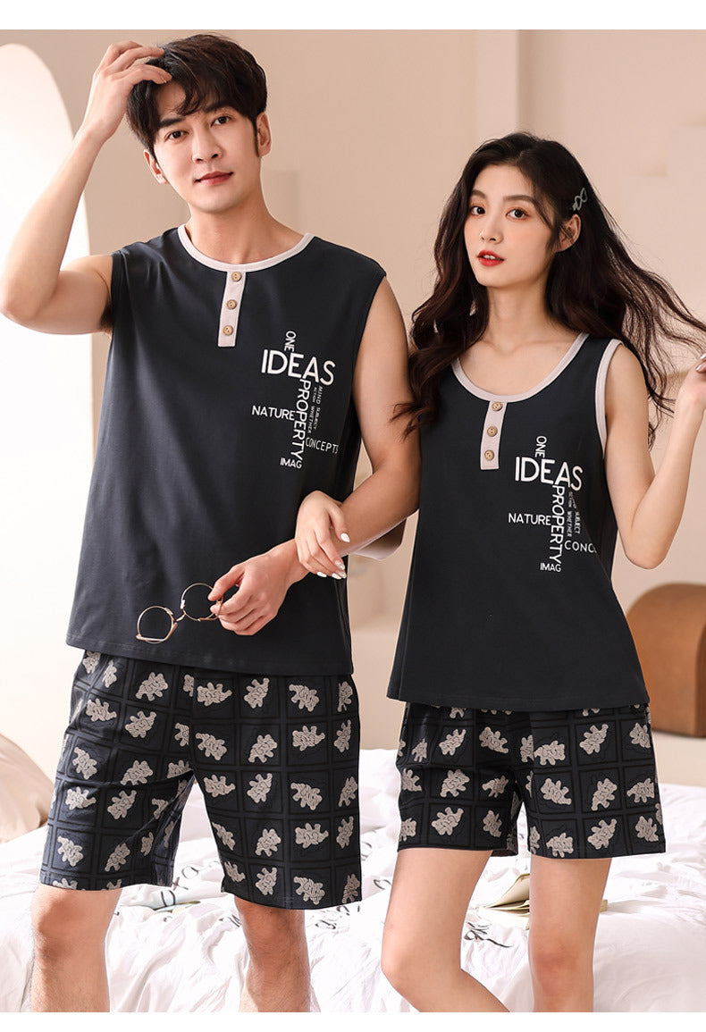 Matching Summer Pajamas Nightwear for Couples