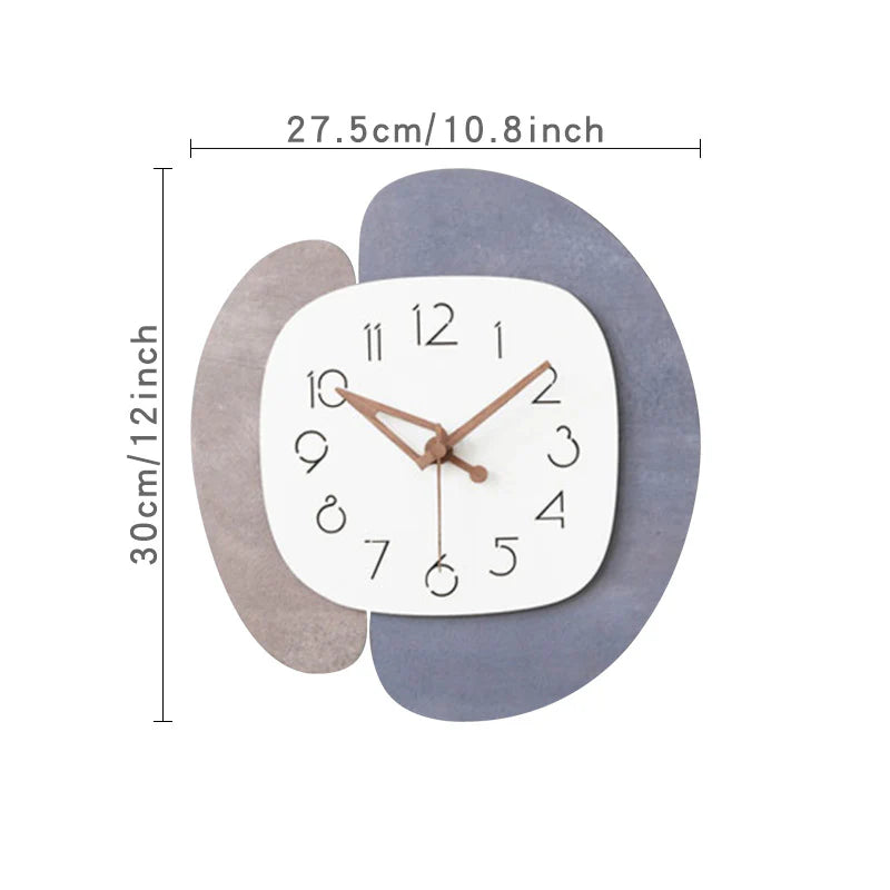 Creative Silent Wall Décor Clock – Unique PVC Design for Modern Homes