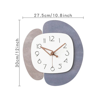 Creative Silent Wall Décor Clock – Unique PVC Design for Modern Homes