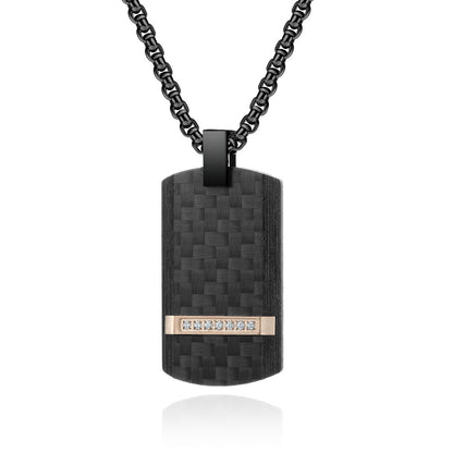 Engravable Military Pendant Mens Necklace