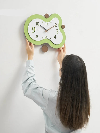 Odd Shaped Analog Silent Pendulum Wall Clock