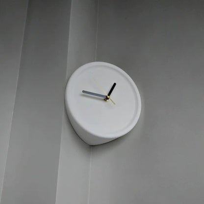 Minimalistic Nordic Analog Silent Wall Corner Clock