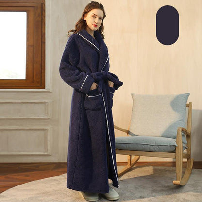 100% Premium Thickened Flannel Long Robe for Couples