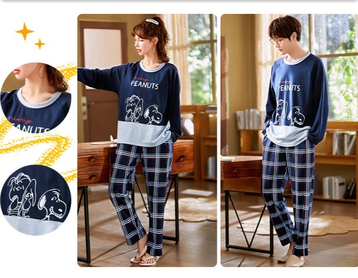 Cute Matching Cotton PJs for Girls and Guys